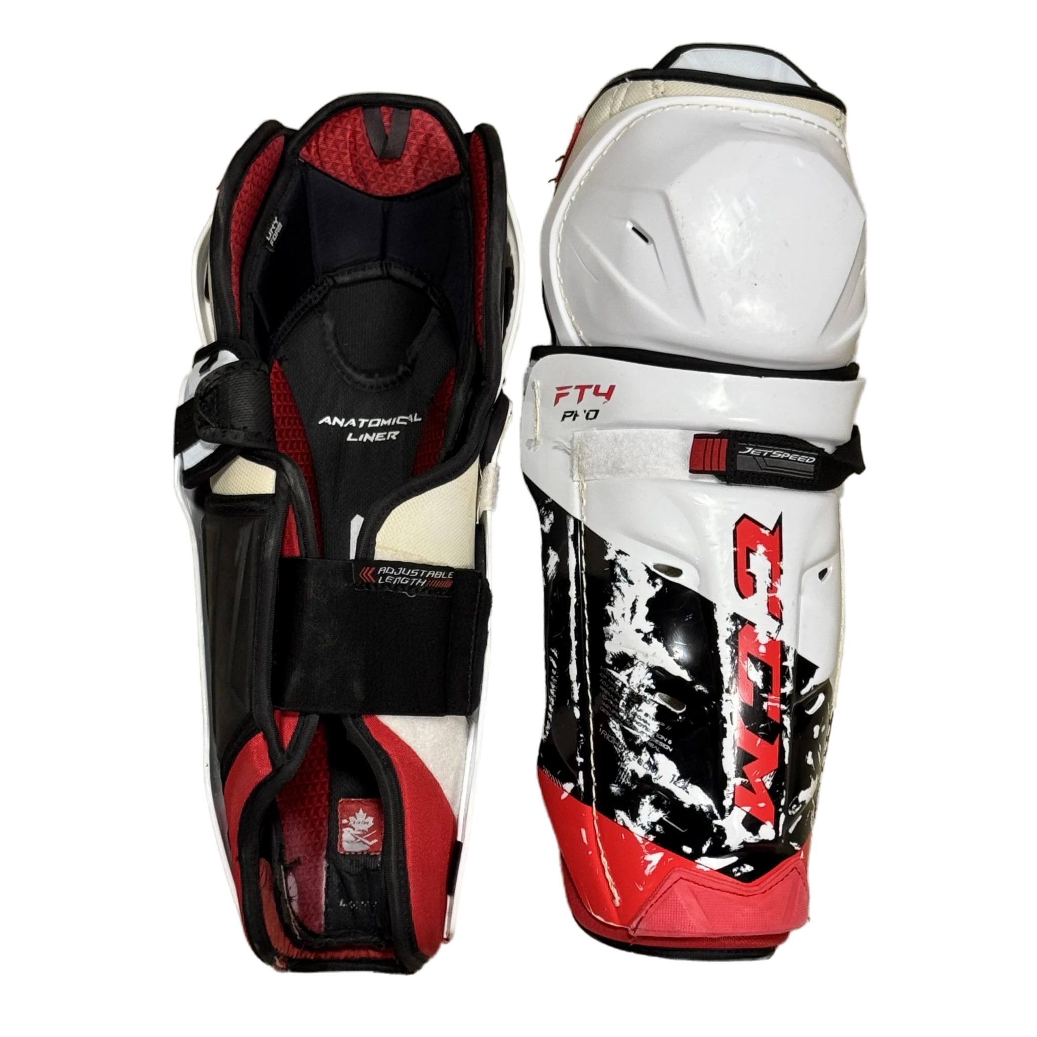 Protège-tibias CCM Jetspeed FT4 Pro d'occasion - 14"